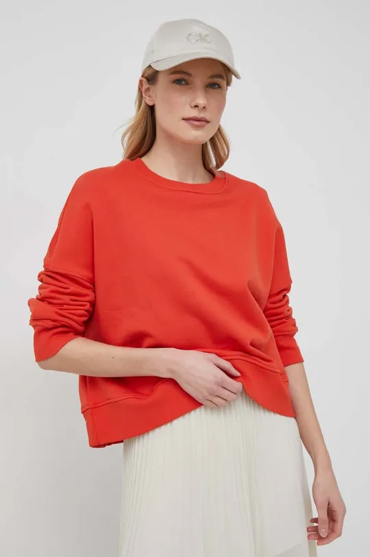 πορτοκαλί Βαμβακερή μπλούζα United Colors of Benetton Γυναικεία