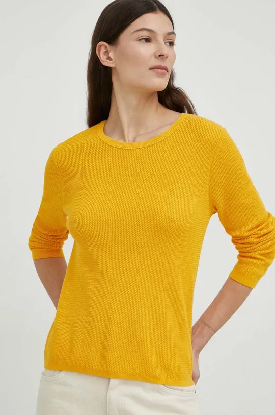 κίτρινο Βαμβακερό πουλόβερ Marc O'Polo Γυναικεία