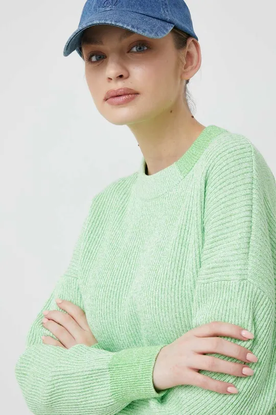 zelená Bavlnený sveter Tommy Hilfiger