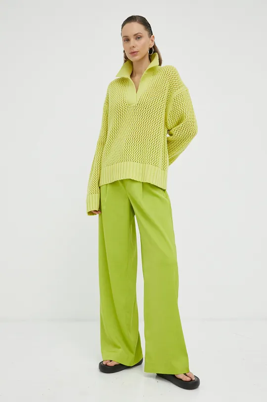 Samsoe Samsoe sweter wełniany zielony