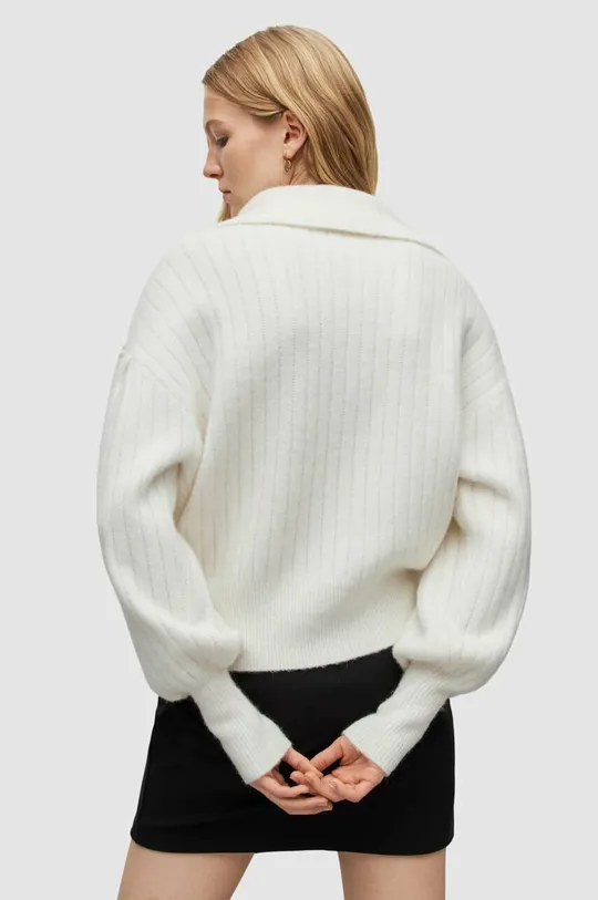 biały AllSaints sweter VIOLA JUMPER