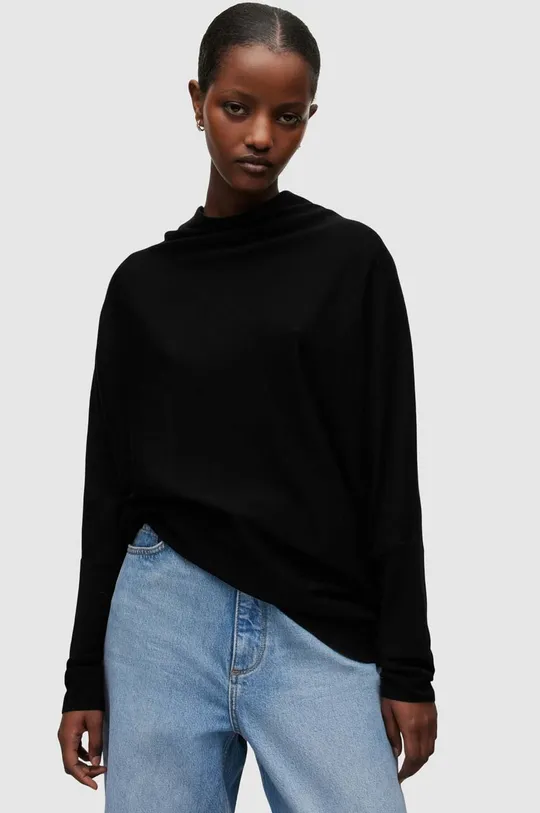 μαύρο Μάλλινο πουλόβερ AllSaints Γυναικεία
