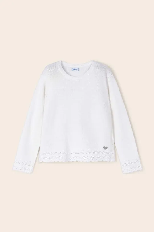белый Детский свитер Mayoral Для девочек