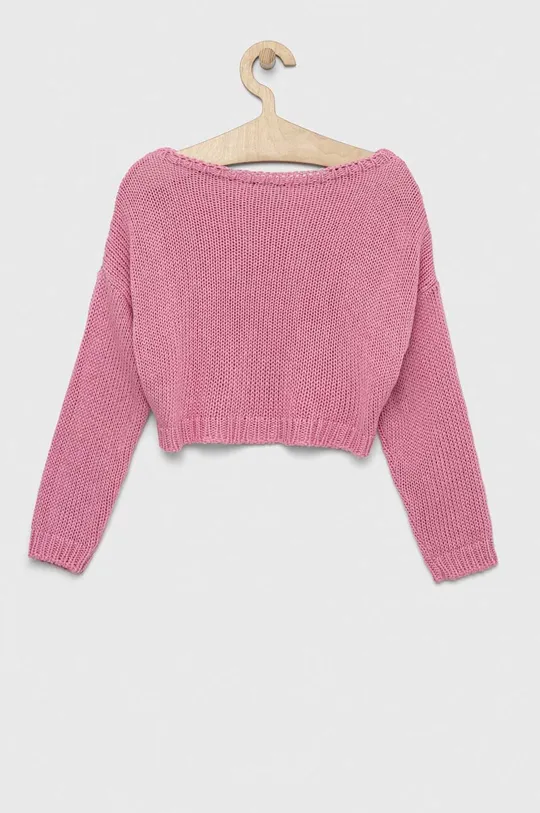 United Colors of Benetton sweter dziecięcy różowy