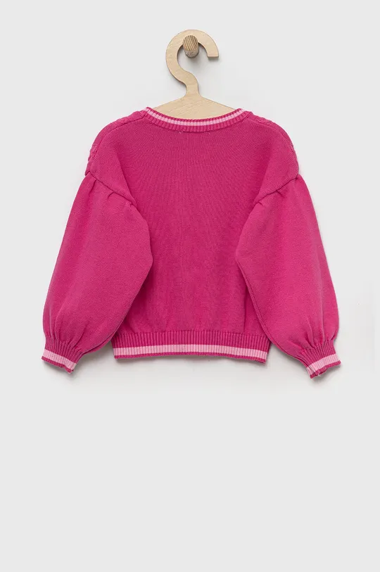 Хлопковый свитер United Colors of Benetton розовый