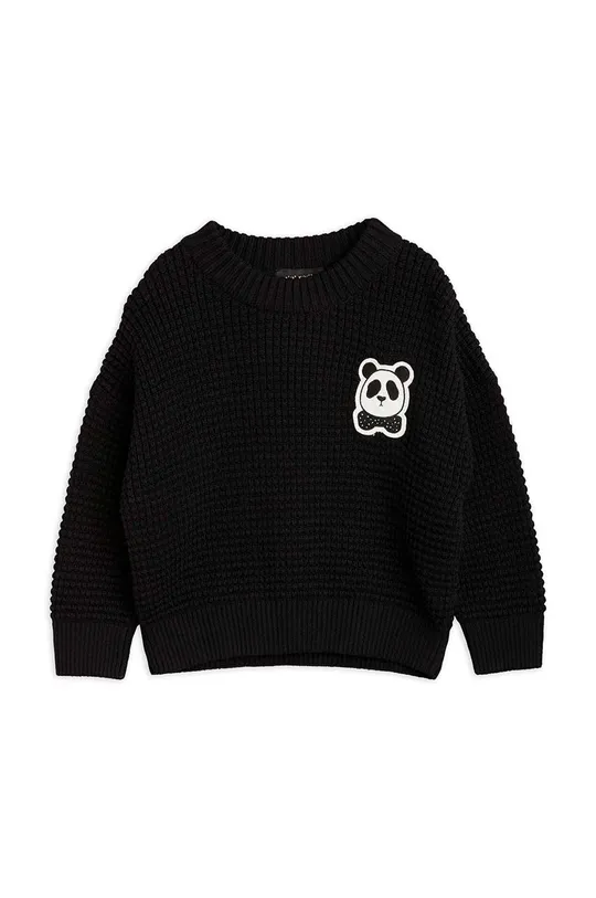 Detský bavlnený sveter Mini Rodini čierna