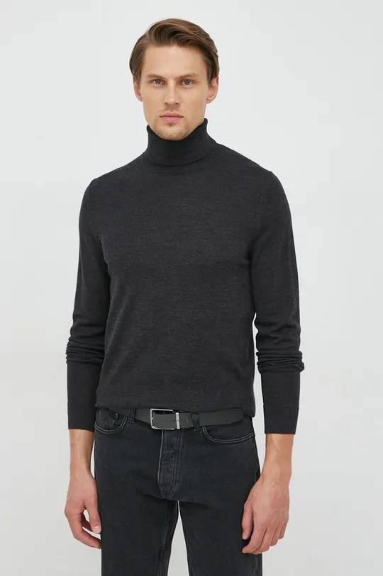 czarny Calvin Klein sweter wełniany