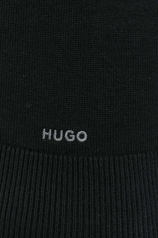 czarny HUGO sweter bawełniany