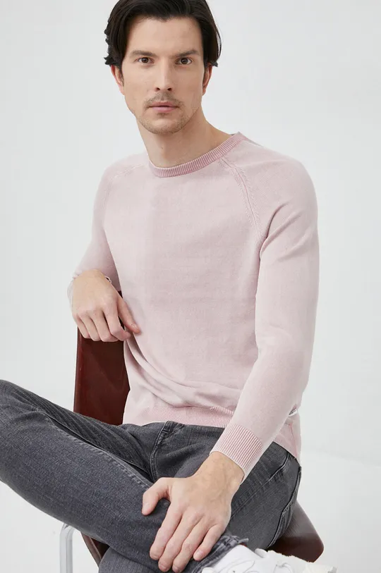 ροζ Βαμβακερό πουλόβερ Pepe Jeans James Ανδρικά