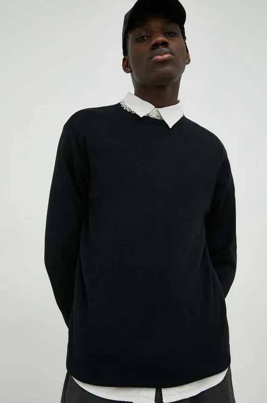 чёрный Хлопковый свитер Wrangler
