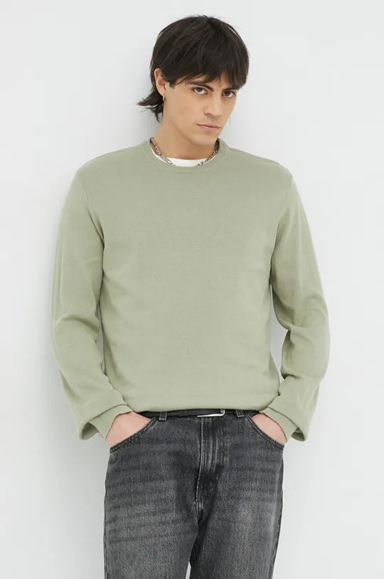πράσινο Βαμβακερό πουλόβερ Wrangler Ανδρικά