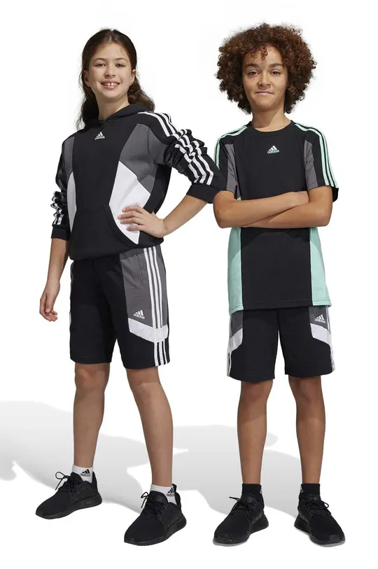 чёрный Детские шорты adidas U 3S CB SHORT Для мальчиков