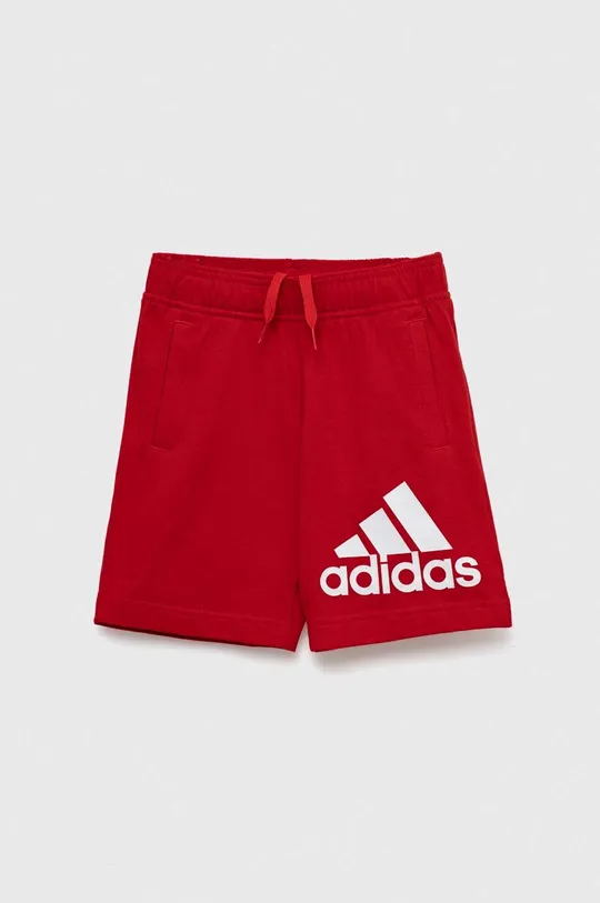 κόκκινο Παιδικό βαμβακερό σορτς adidas U BL Για αγόρια