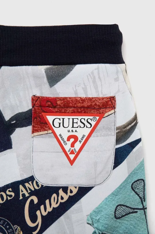 siva Otroške bombažne kratke hlače Guess