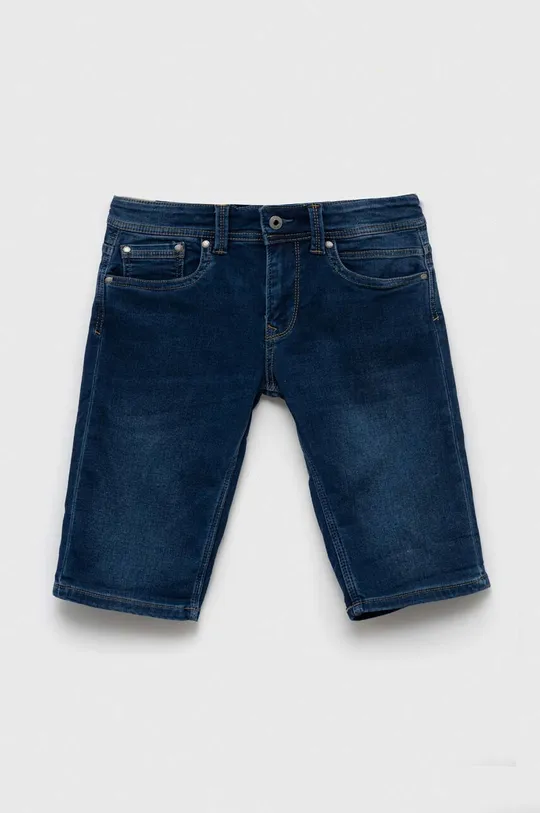 modrá Detské rifľové krátke nohavice Pepe Jeans PJL BJ Denim Chlapčenský