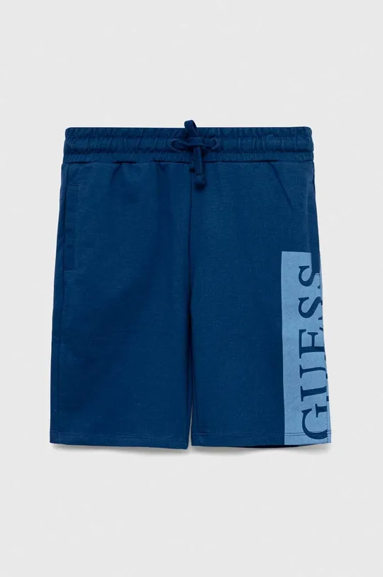 plava Dječje pamučne kratke hlače Guess Za dječake