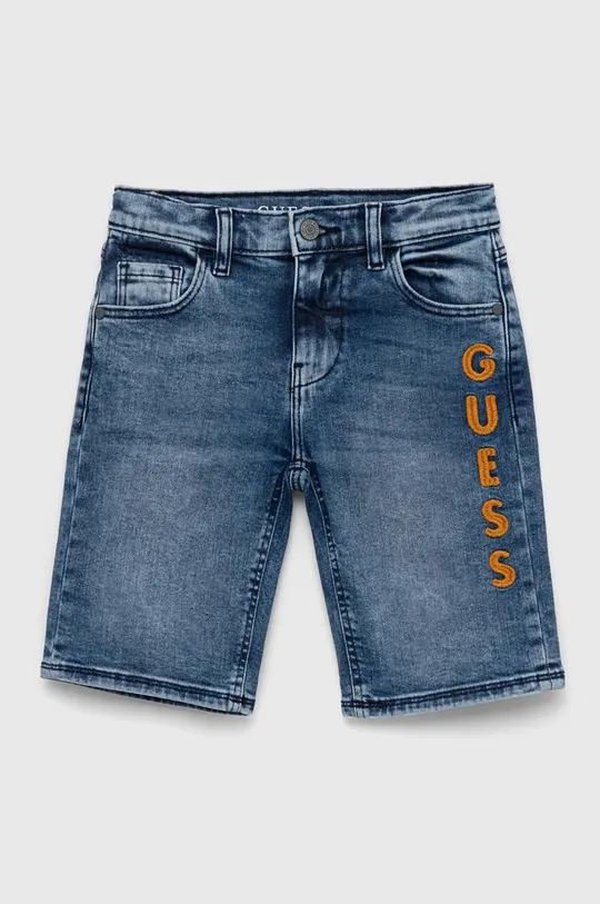 niebieski Guess szorty jeansowe dziecięce Chłopięcy