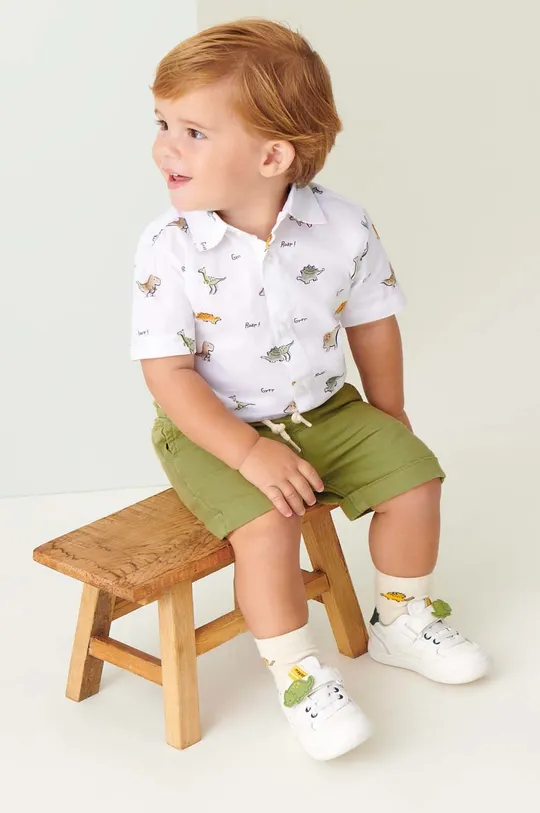 zelena Dječje kratke hlače s dodatkom lana Mayoral Za dječake