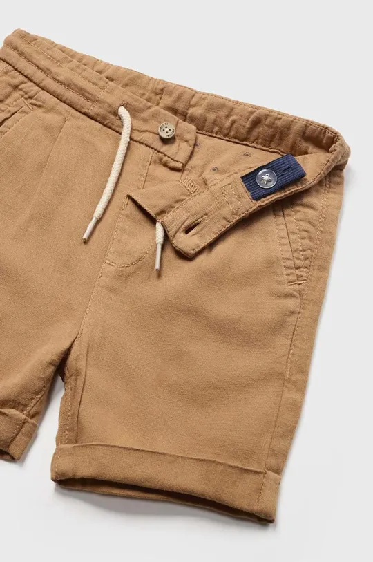 marrone Mayoral shorts con aggiunta di lino bambino/a