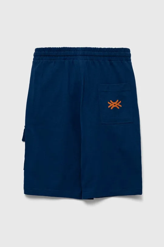 Otroške bombažne kratke hlače United Colors of Benetton mornarsko modra