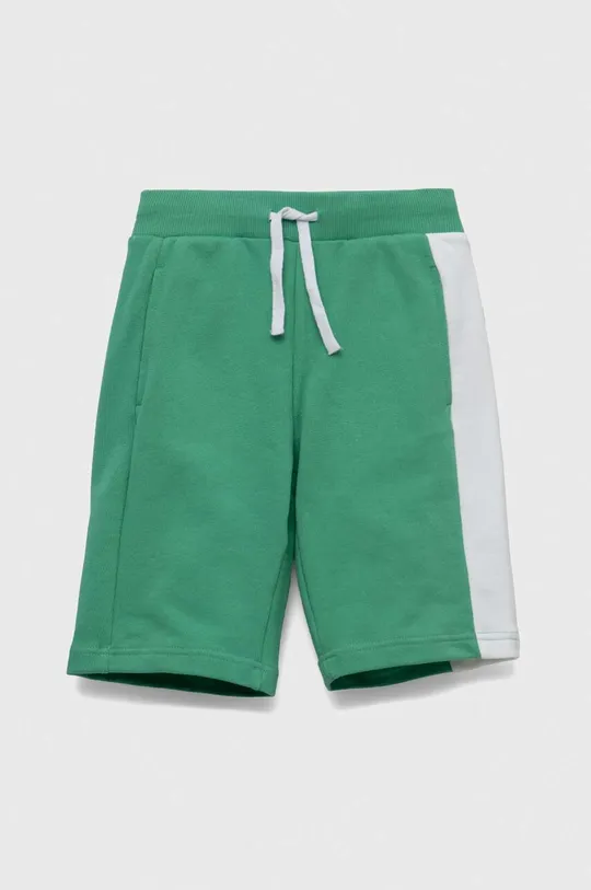 zelena Dječje pamučne kratke hlače United Colors of Benetton Za dječake
