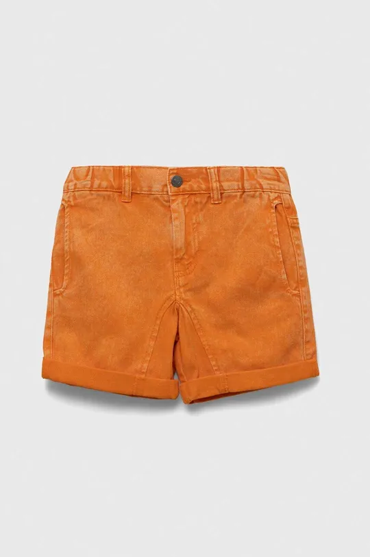 oranžna Otroške kratke hlače iz jeansa United Colors of Benetton Fantovski
