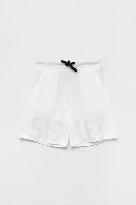 белый Детские хлопковые шорты Sisley Для мальчиков