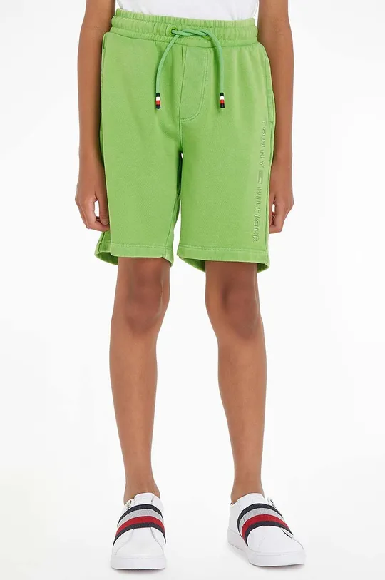 zelená Detské krátke nohavice Tommy Hilfiger Chlapčenský