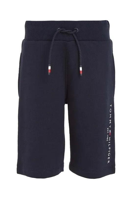 Dječje pamučne kratke hlače Tommy Hilfiger mornarsko plava