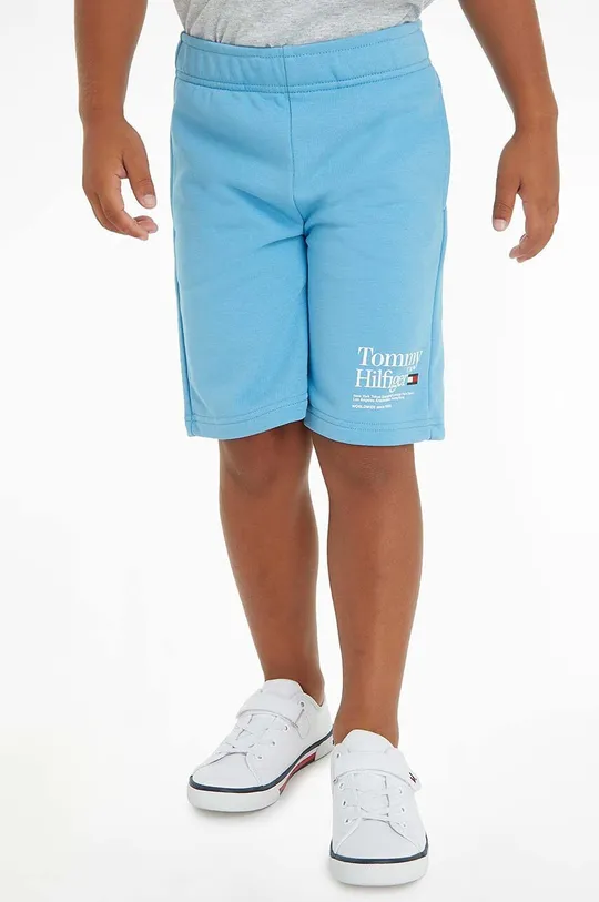 modra Otroške kratke hlače Tommy Hilfiger Fantovski