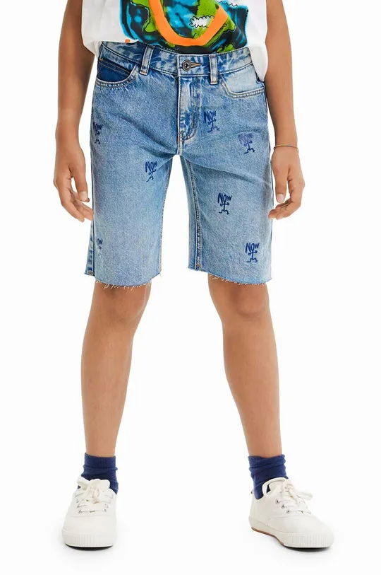 modra Otroške kratke hlače Desigual Fantovski