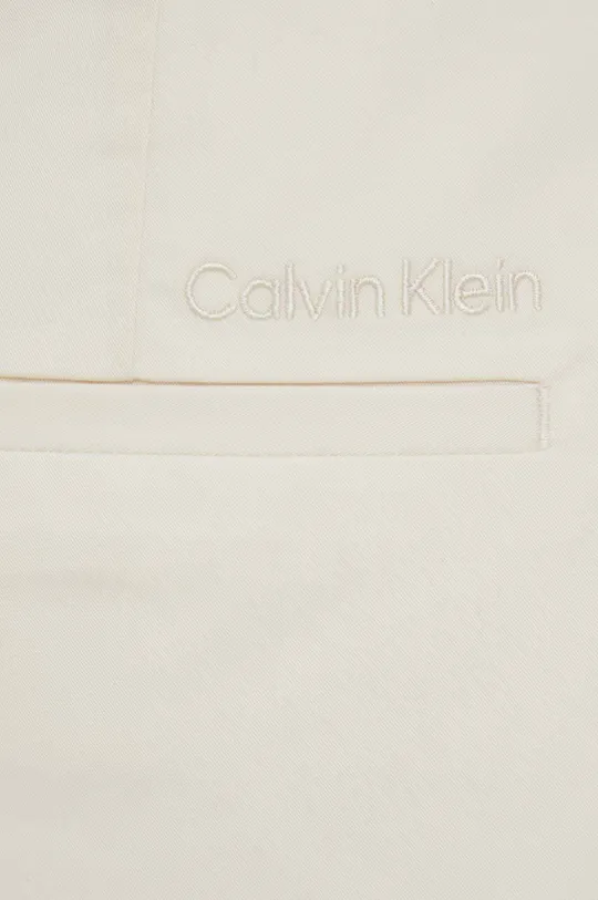 kremowy Calvin Klein szorty bawełniane
