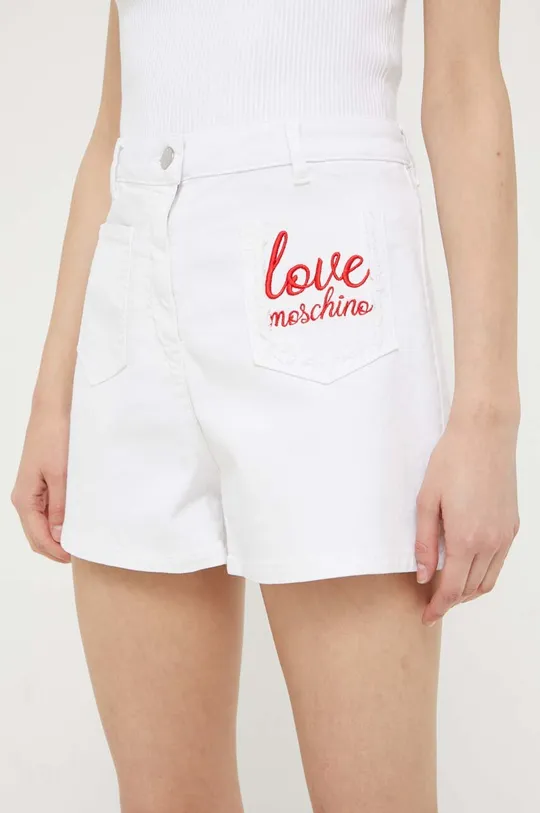 bela Jeans kratke hlače Love Moschino Ženski