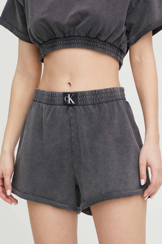 Βαμβακερό σορτσάκι Calvin Klein γκρί KW0KW02089.PPYX