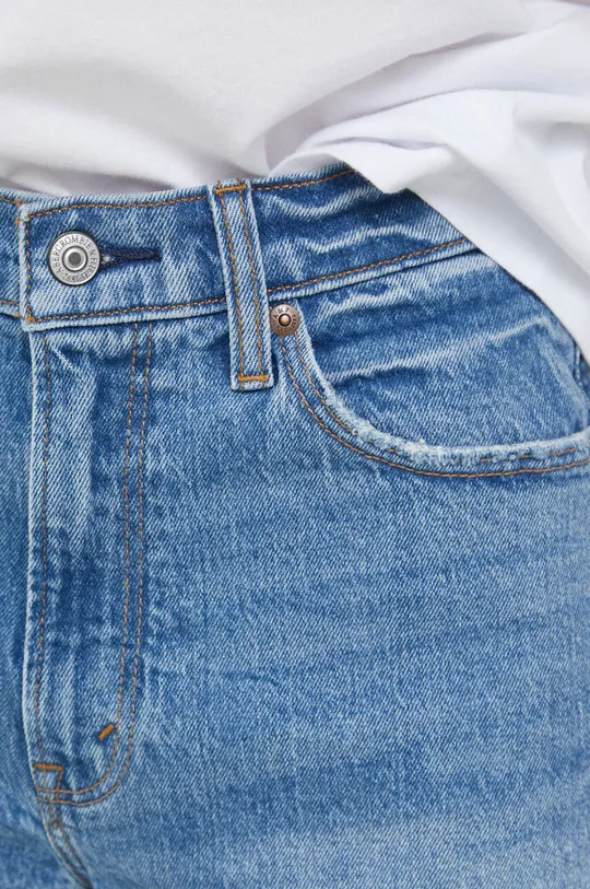 granatowy Abercrombie & Fitch szorty jeansowe