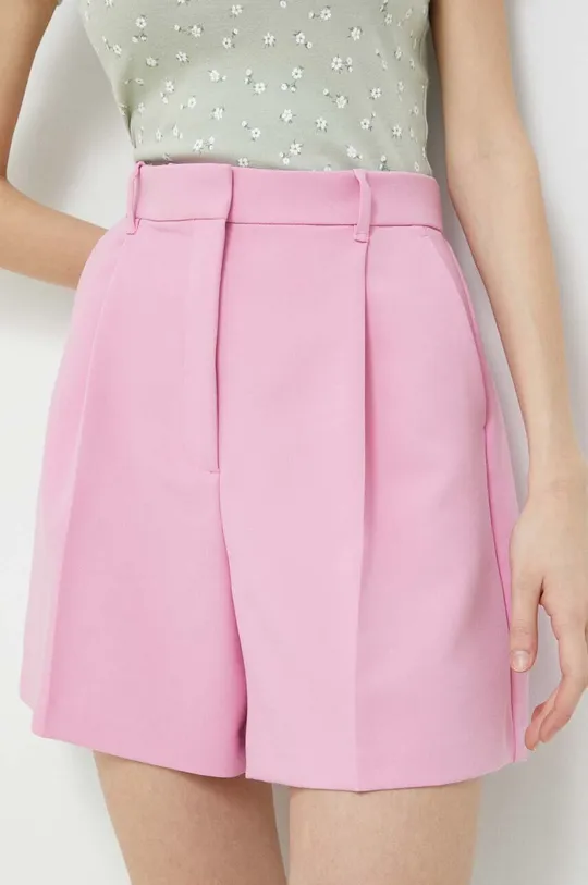 roza Kratke hlače Abercrombie & Fitch Ženski