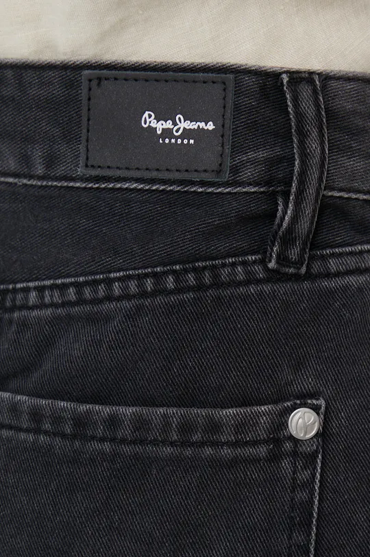 czarny Pepe Jeans szorty jeansowe Suzie