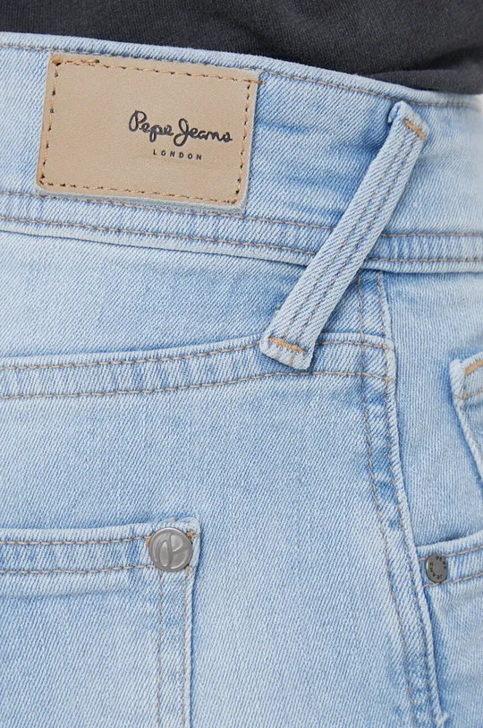 блакитний Джинсові шорти Pepe Jeans Poppy