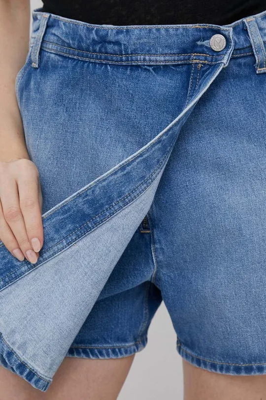 modrá Rifľové krátke nohavice Pepe Jeans Tammy
