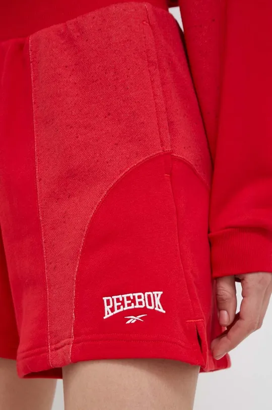 κόκκινο Βαμβακερό σορτσάκι Reebok Classic