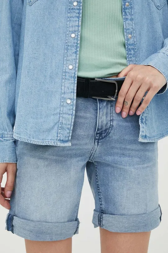 modra Jeans kratke hlače Mustang Ženski