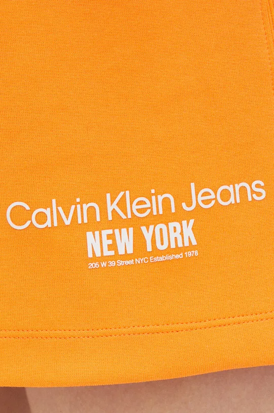 oranžová Šortky Calvin Klein Jeans