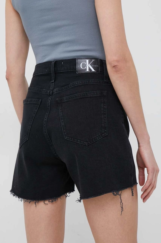 Rifľové krátke nohavice Calvin Klein Jeans  100 % Bavlna