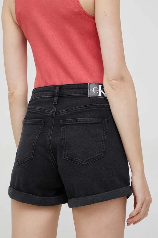 Rifľové krátke nohavice Calvin Klein Jeans  99 % Bavlna, 1 % Elastan