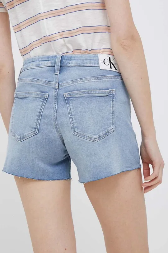 Rifľové krátke nohavice Calvin Klein Jeans  98 % Bavlna, 2 % Elastan