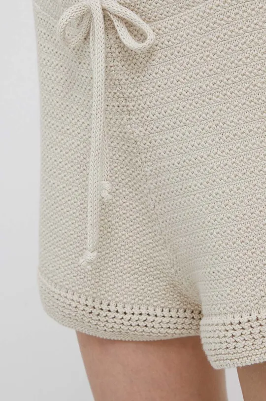 béžová Bavlnené šortky Sisley