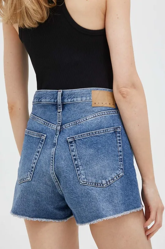 Sisley szorty jeansowe bawełniane 100 % Bawełna