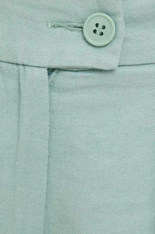 zelena Lanene kratke hlače Sisley