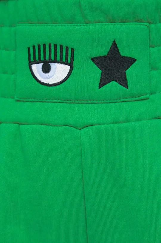 zelená Bavlnené šortky Chiara Ferragni