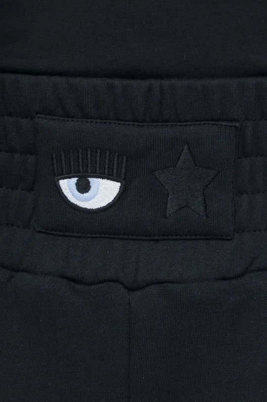 čierna Bavlnené šortky Chiara Ferragni